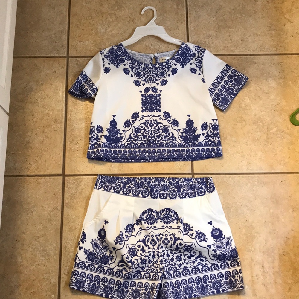 Two piece short sleeve and short set